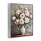 Stupell Industries Pink Peonies Ornate Vase Framed Giclee Wall Art Design by Petal Prints Design